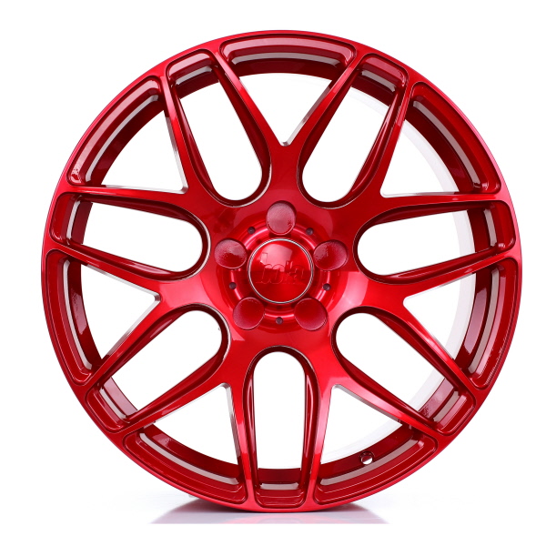 19 Inch Bola B8R Candy Red Alloy Wheels