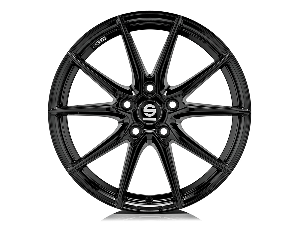 17 Inch Sparco DRS Gloss Black Alloy Wheels